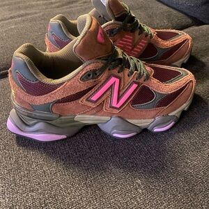 New Balance Pink and Brown Athletic Shoes